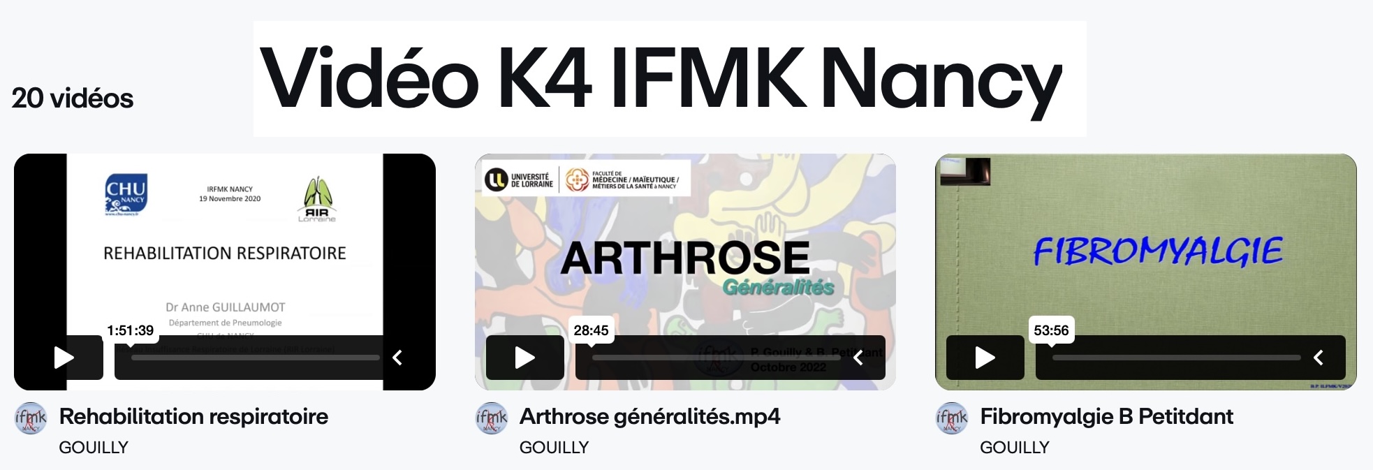 Vidéo K4