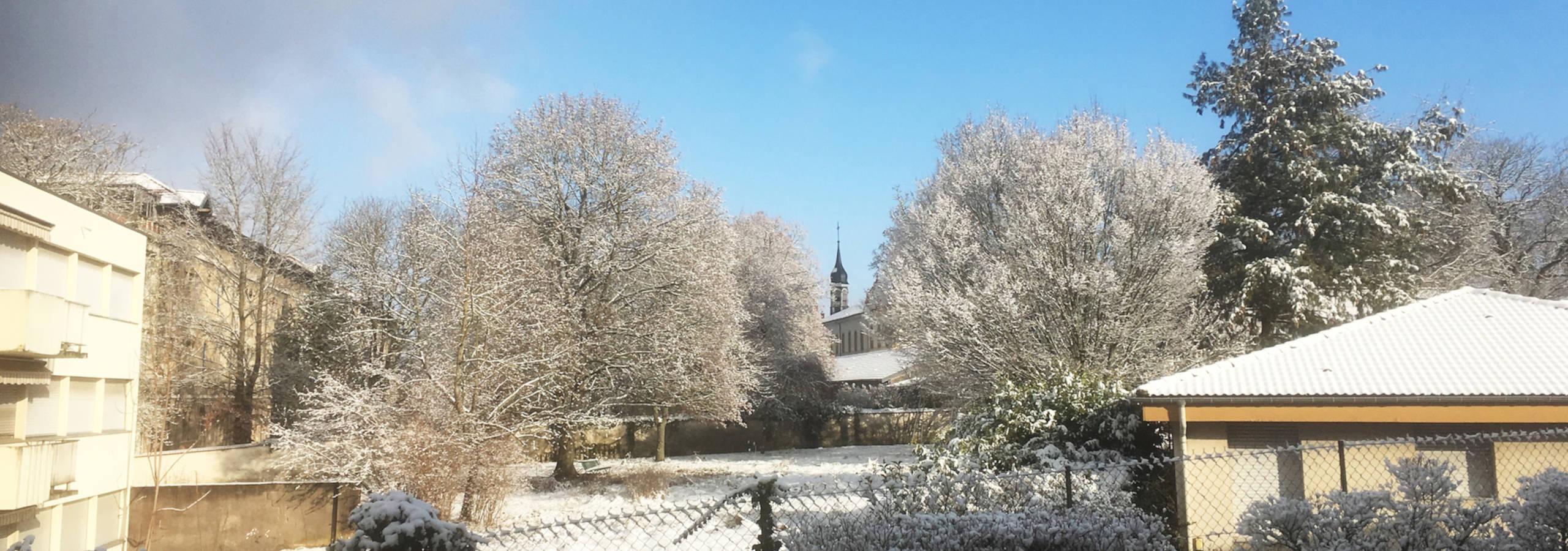 Abords sous la neige